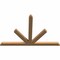 Ekena Millwork Saratoga Timber Gable Bracket, Western Red Cedar, 96"W x 64"H x 3 1/2"D x 5 1/2"F, 16/12 Pitch GBW096X64X0406SAR00SWR - alternate 4